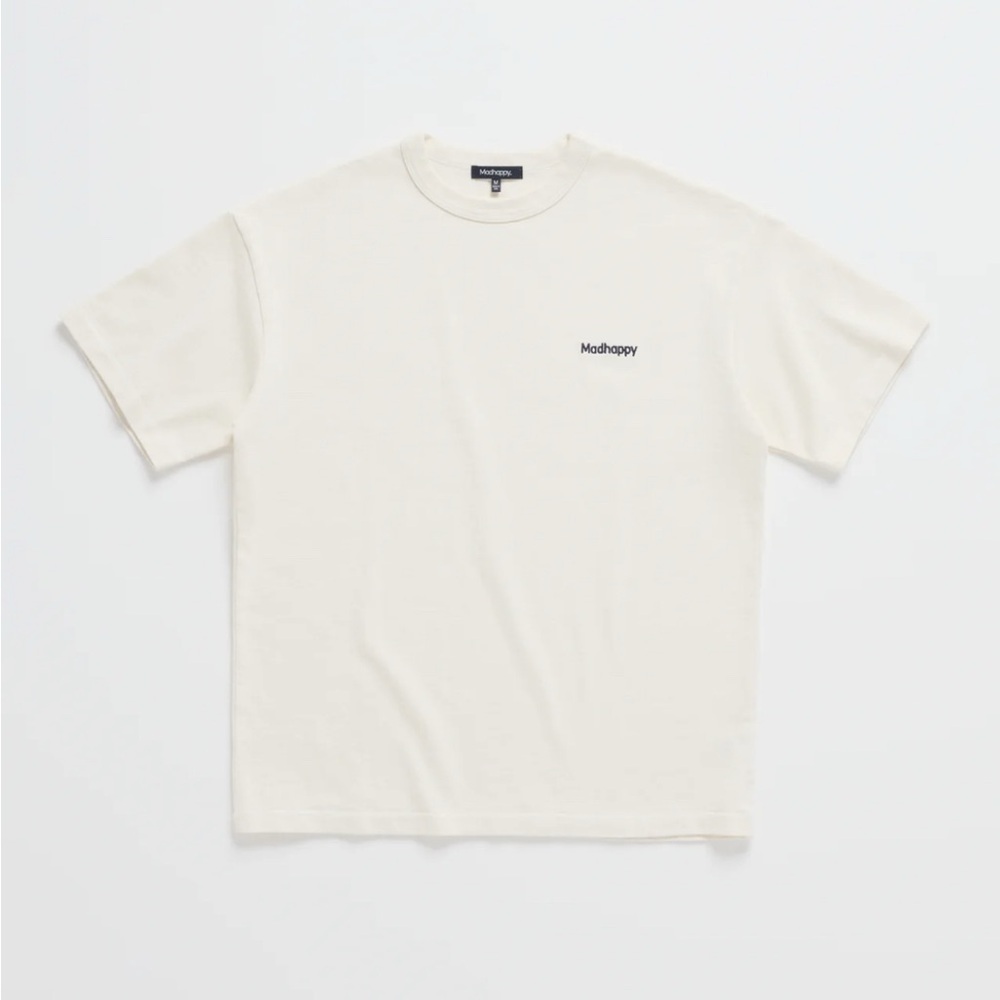 Classic Madhappy Heavyweight Tee in Vanilla